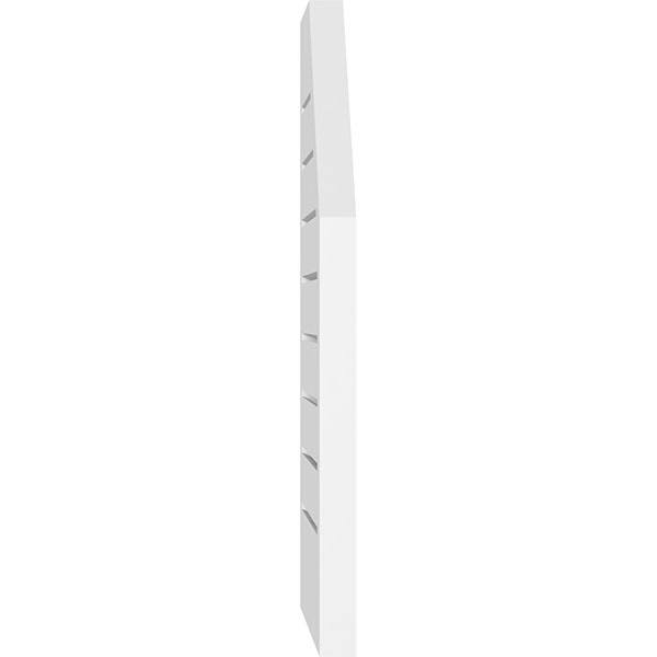 Octagonal Surface Mount PVC Gable Vent with Brickmoul L249884