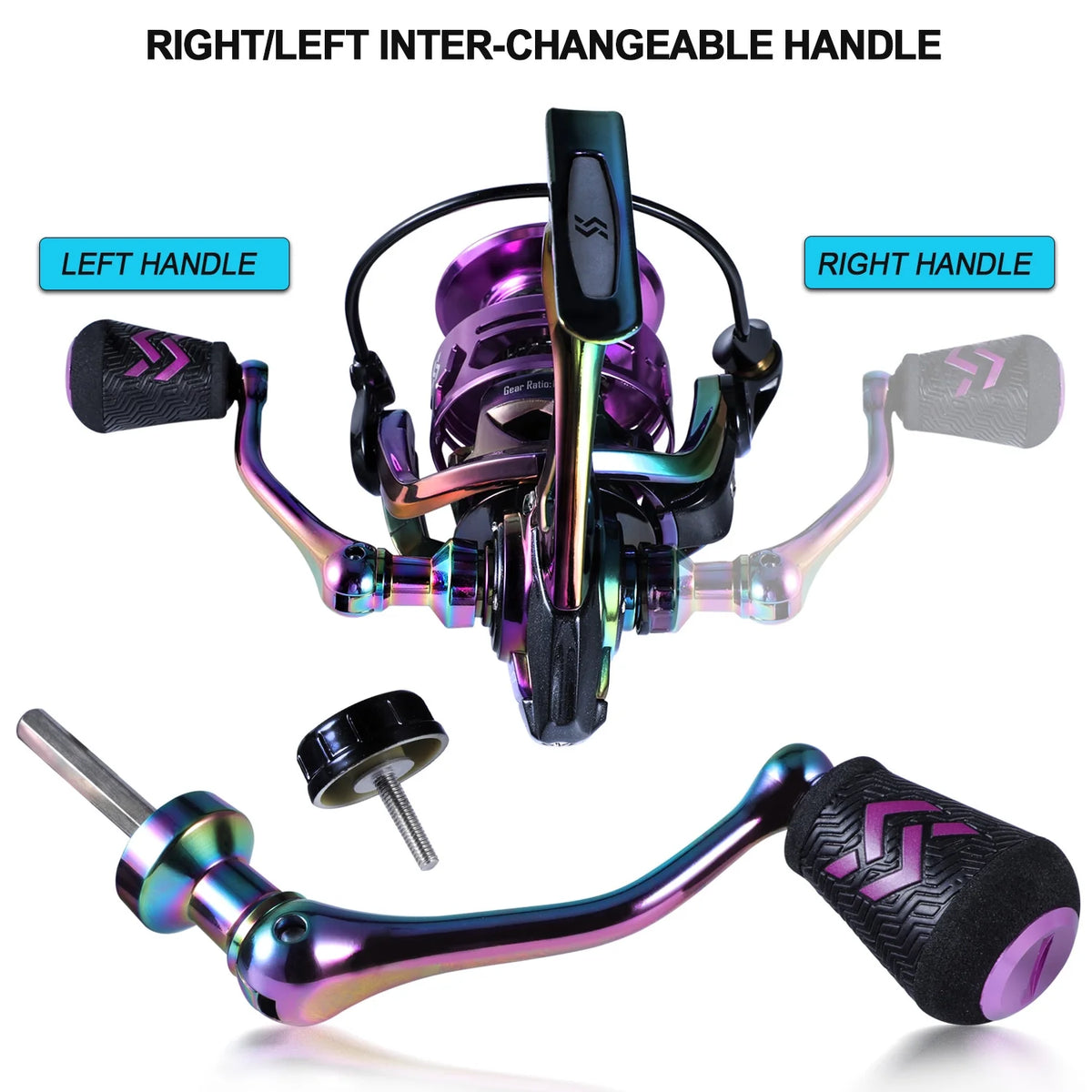 Multicolor Carbon Spinning Reel D5076