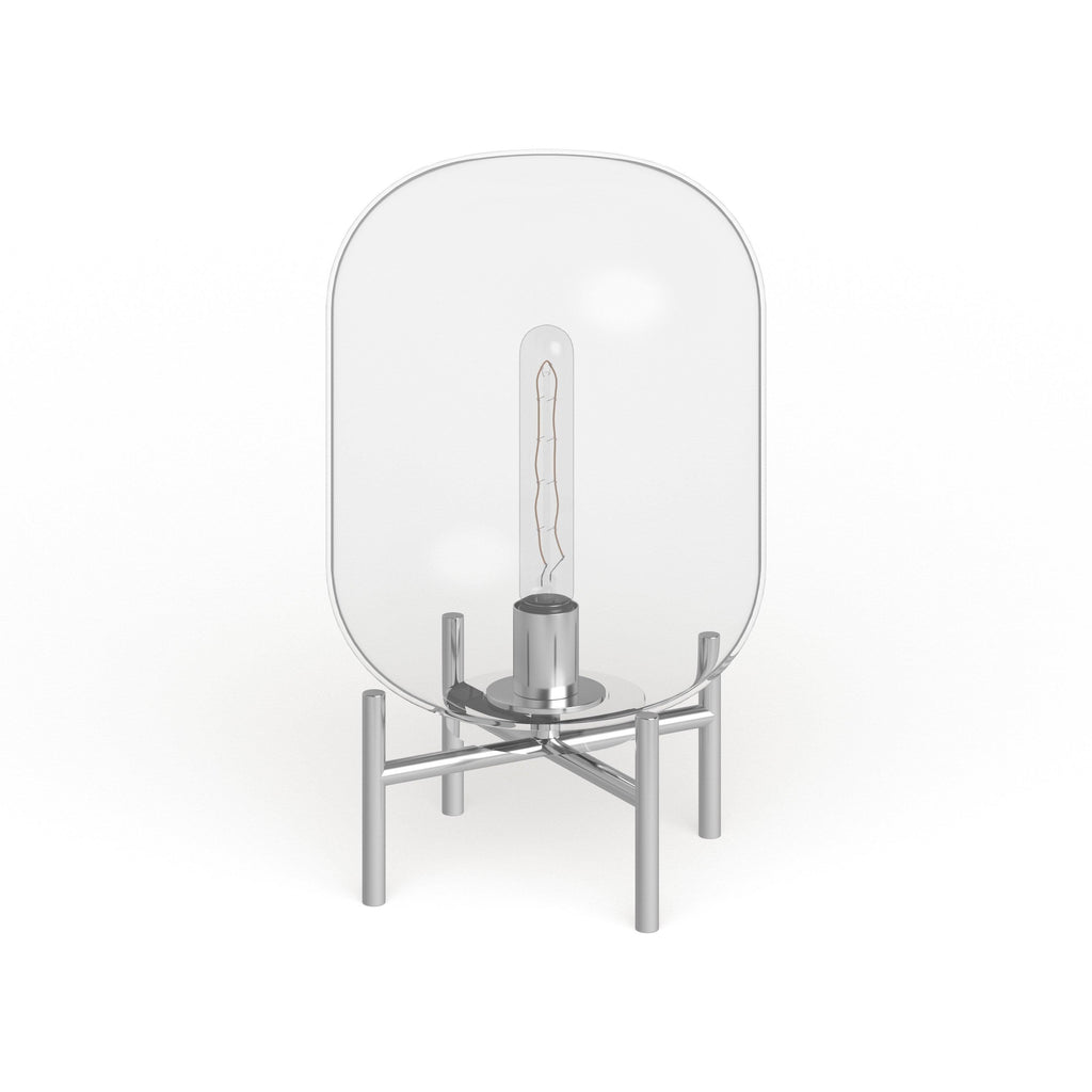Clear Glass Globe Table Lamp O374