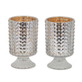 Hurricane Glass Candle Holders 6" 2ct K5652