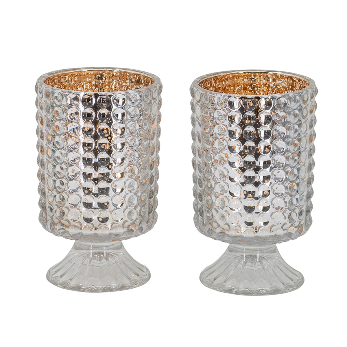 Hurricane Glass Candle Holders 6" 2ct K5652