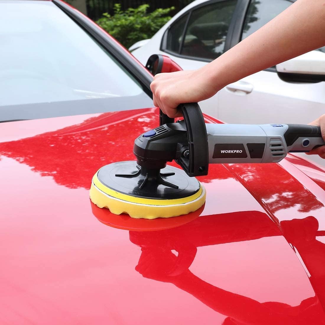 7-inch Buffer Polisher with 4 Pads, 6 Variable Speed D84684