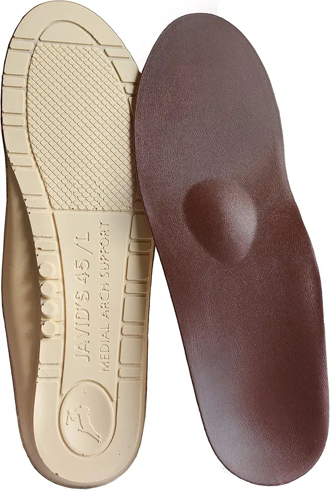 Synthetic Leather Orthotic Shoe Insole with Metatarsal Pad & Heel Cradle B46622