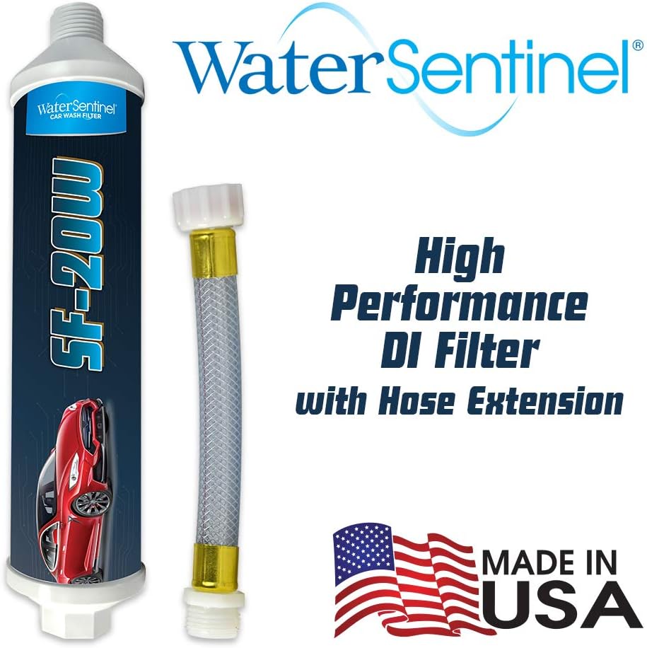 Inline Deionized Water Garden Hose Filter & Extension Adapter (2-Pack) T9529