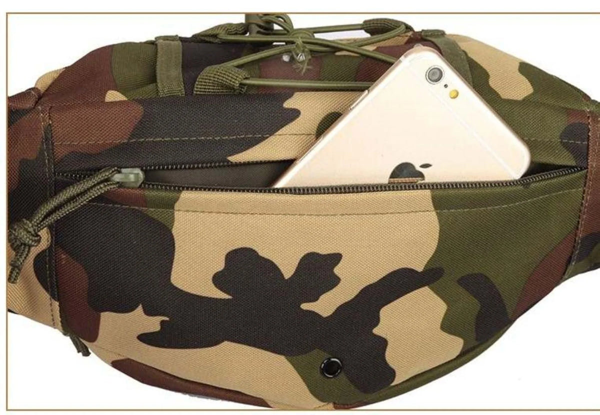 Fanny Pack Waist Bag with Multi Zipper Pockets I453