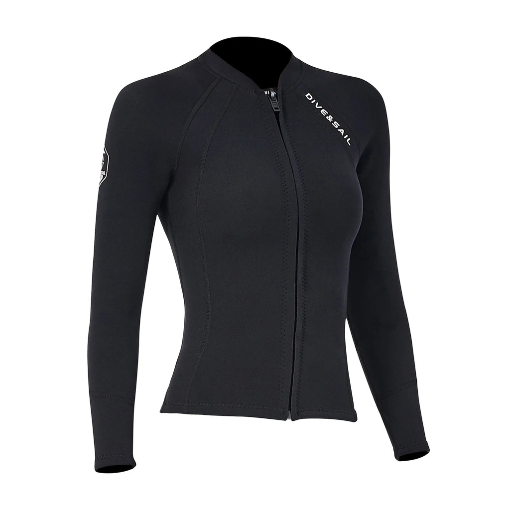 Front Zipper Wetsuit Jacket 2mm Neoprene Long Sleeves A595