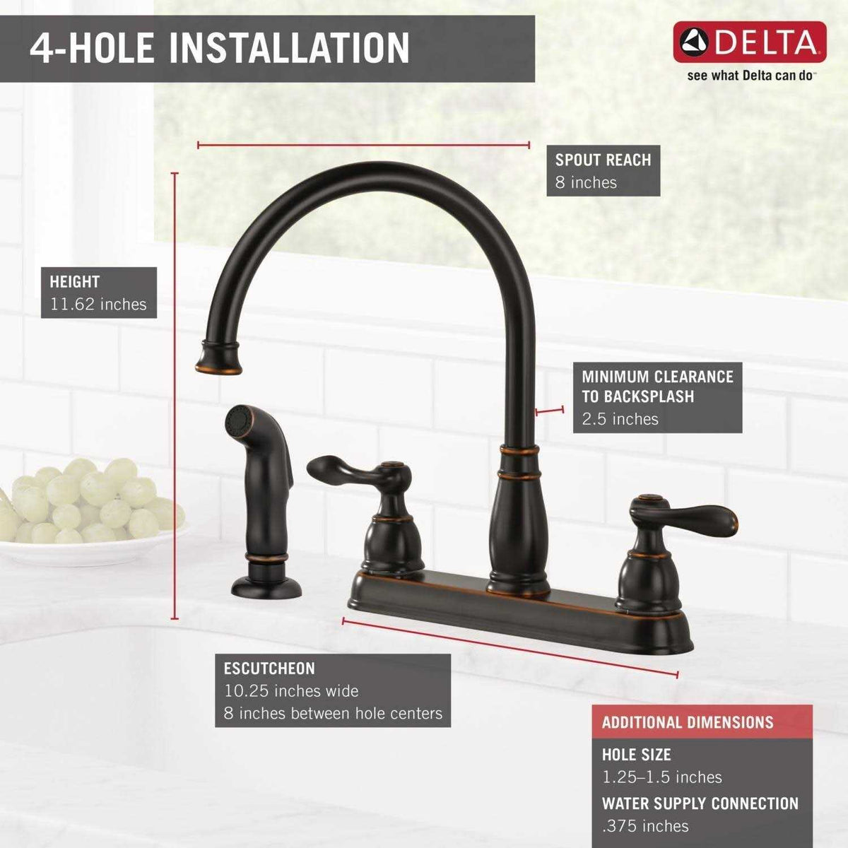 Two Handle Kitchen Faucet N81880