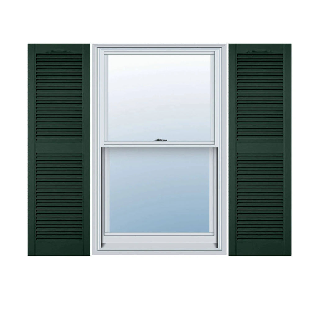 14 1/2 inch x 45 inch Vinyl Open Louver Shutters O398