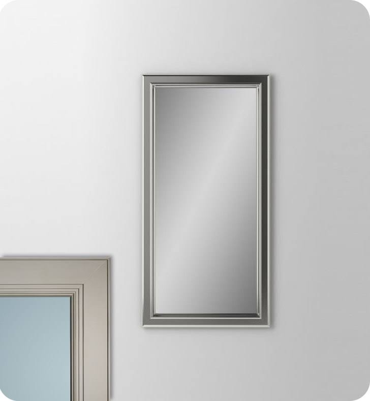 Brushed Nickel Framed Cabinet Y127