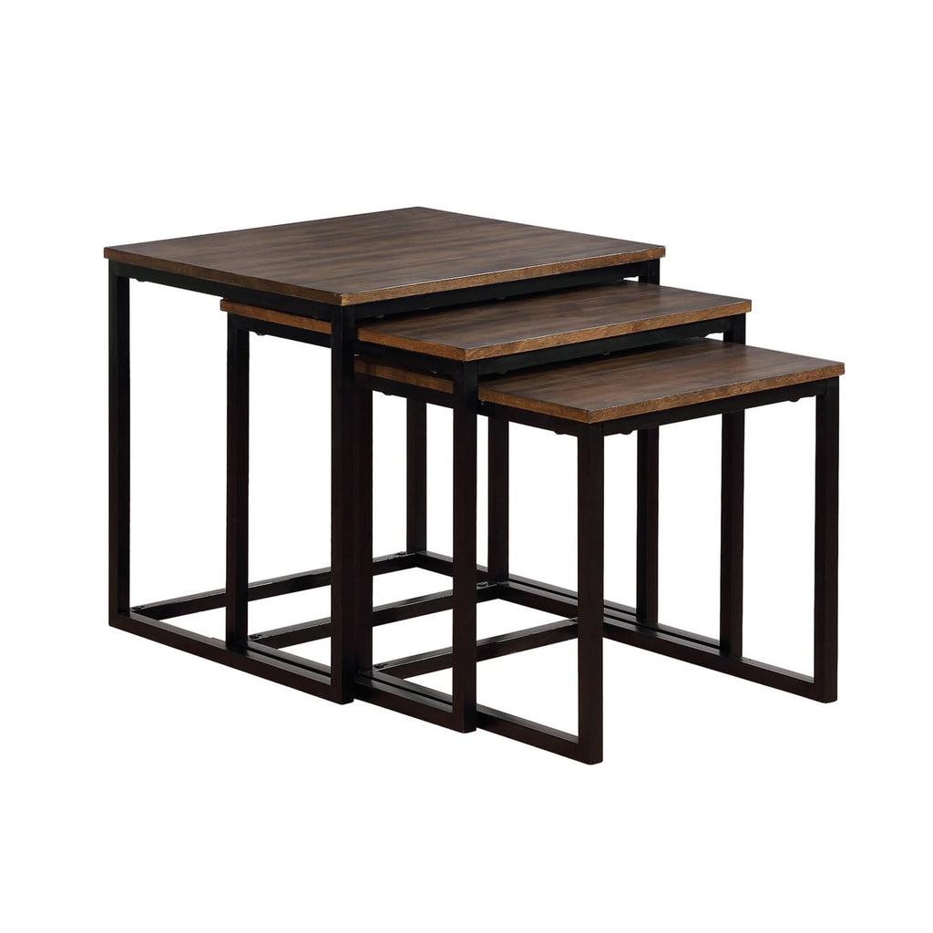 Acacia Wood Square Nesting End Tables M514310
