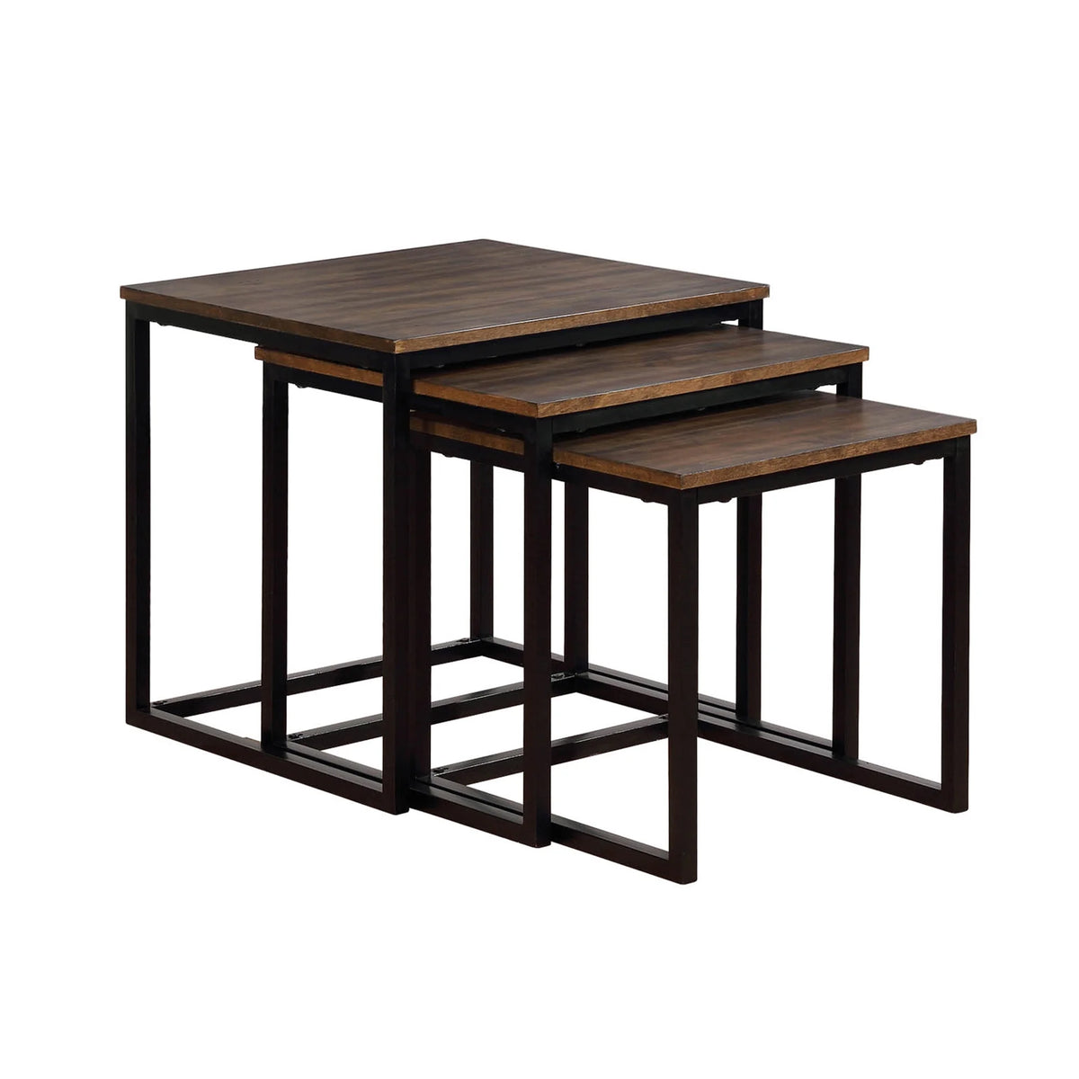 Acacia Wood Square Nesting End Tables M514310