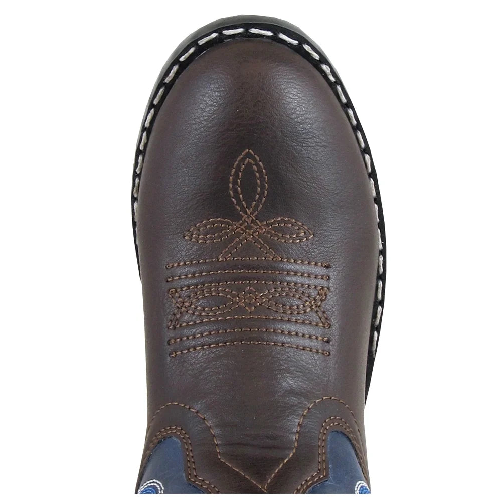 Brown Navy Western Boots C97730