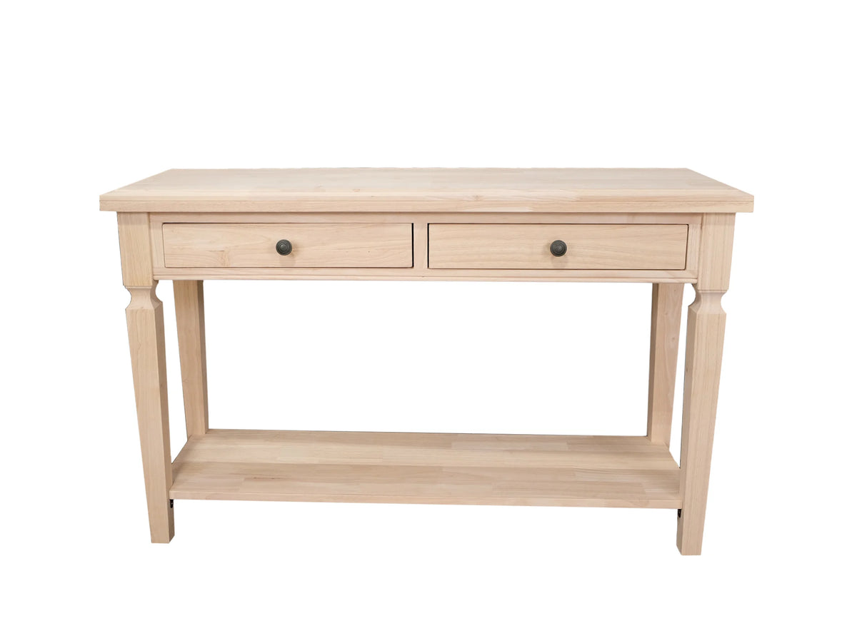 Solid Wood Sofa Table with Drawers N4408