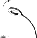 Black Dimmable LED Floor Lamp with Adjustable Gooseneck A14593