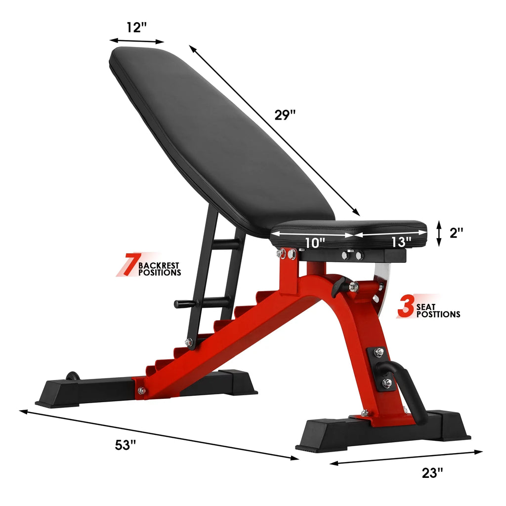 2000lbs Squat Rack with Weight Bench Combo F573506