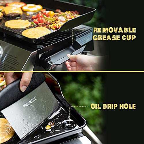 3-Burner Portable Gas Grill Griddle Y47515