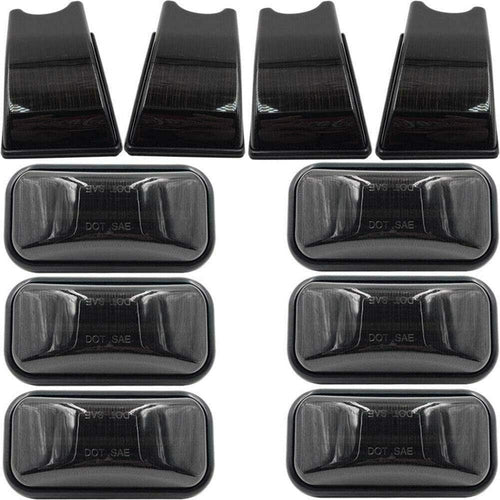10pcs LED Cab Marker Light Housing Smoke Lens Roof Top Clearance Light Cover D943