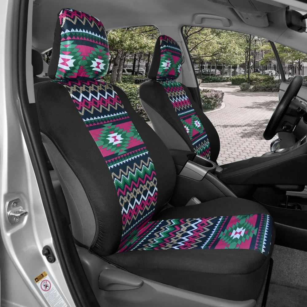 Two Tone Pattern Car Seat Covers G6557