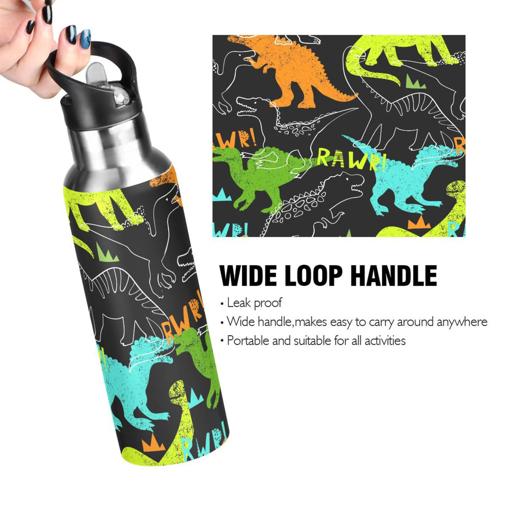 Stainless Steel Insulated Water Bottle with Straw Lid I7413