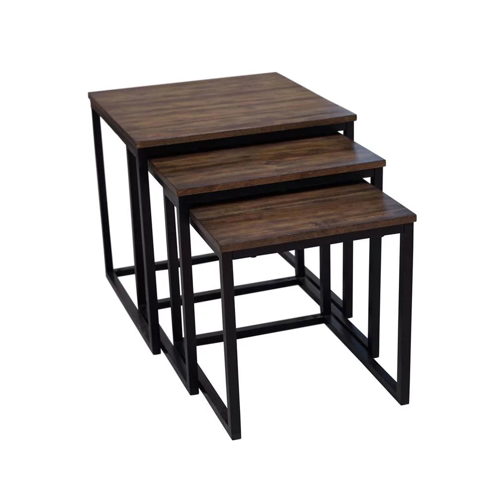 Acacia Wood Square Nesting End Tables M514310