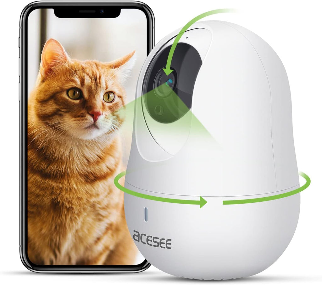 2 Pack Wireless 1080P WiFi Security Camera with 2-Way Audio Night Vision Motion Detection P6773