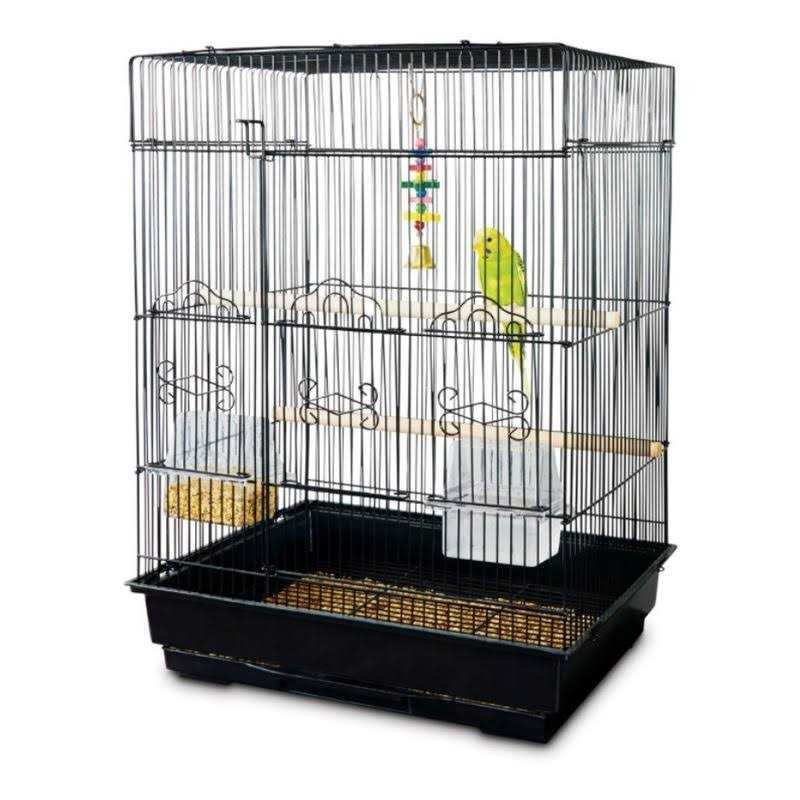 Square Top Parakeet Cage 16.5 L x 11.8 W x 22 H B4606