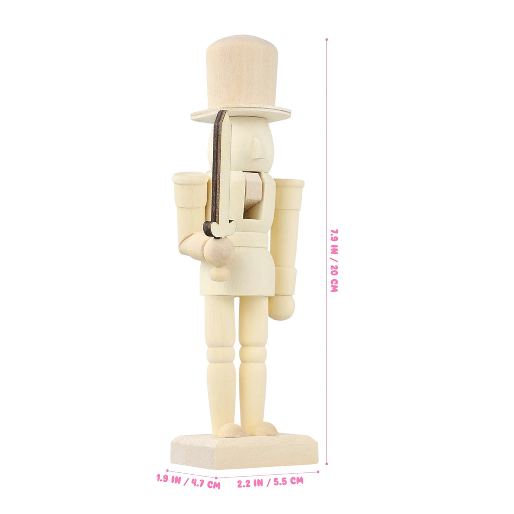 Unfinished Wooden Nutcracker Doll D286