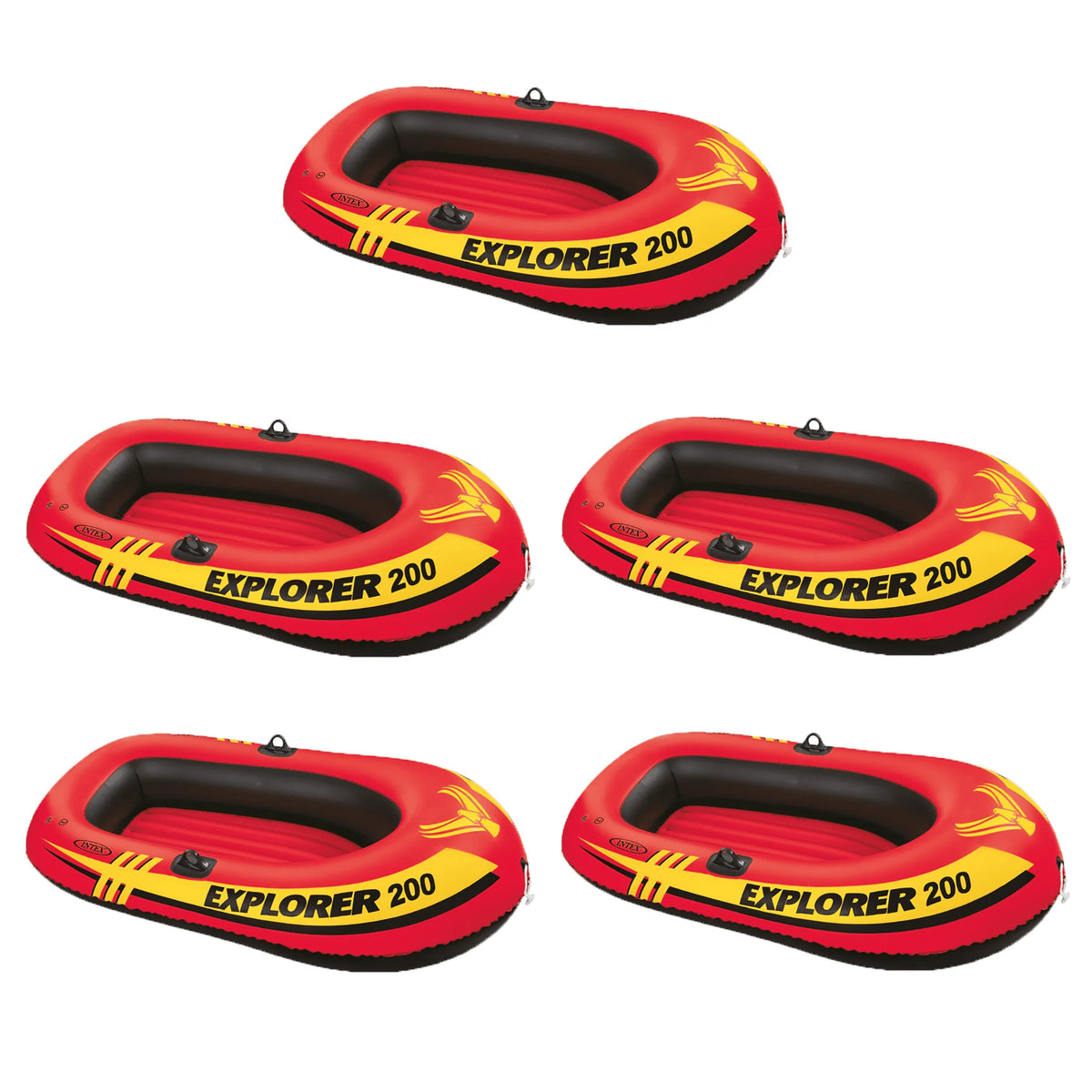 Inflatable 2 Person River Raft Set with Oars & Pump K1550