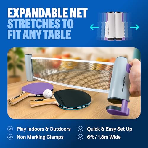 Portable Ping Pong Set with Retractable Net P103498