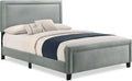 Gray Linen Upholstered Bed R677705