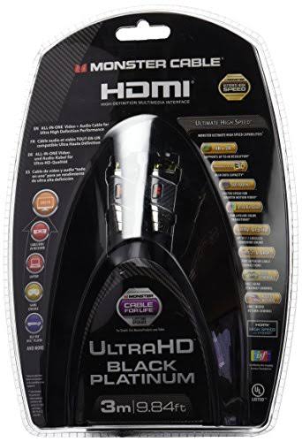 3 Meter Black HDMI Cable with Ethernet U23078