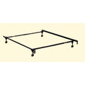Adjustable Metal Twin/Full Bed Frame in Black T15271