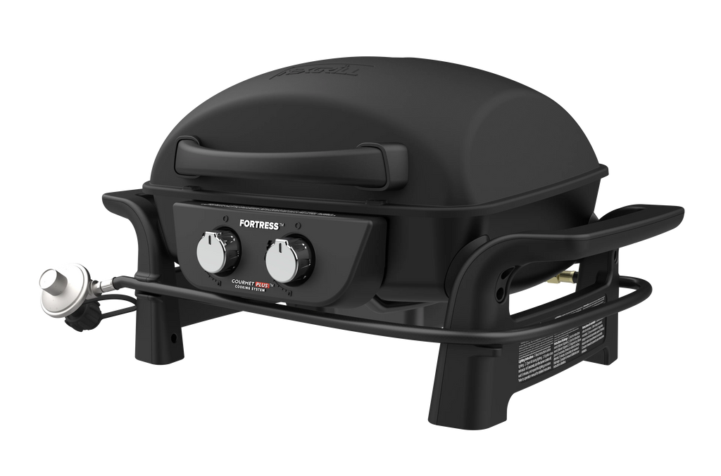 1 Burner Cast Aluminum Tabletop Propane Gas Grill Black X82987