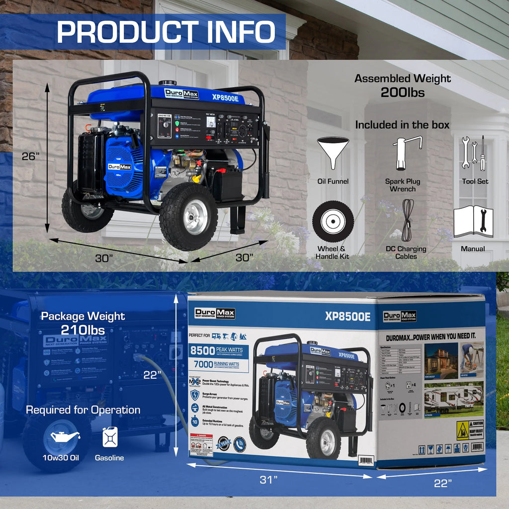 8500-Watt 420cc Gas Generator with Electric Start C682699