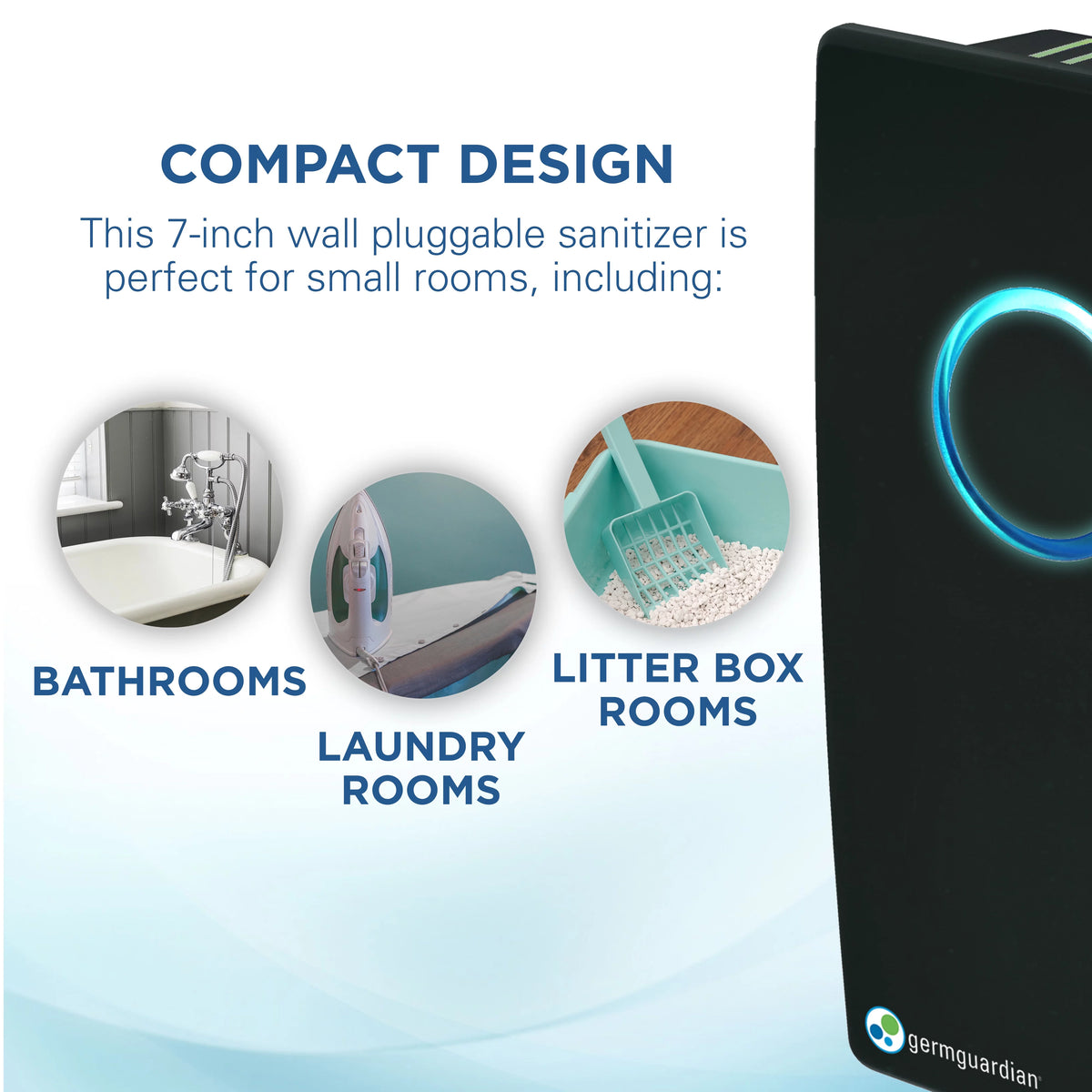 Black Pluggable UV-C Air Sanitizer & Deodorizer K212
