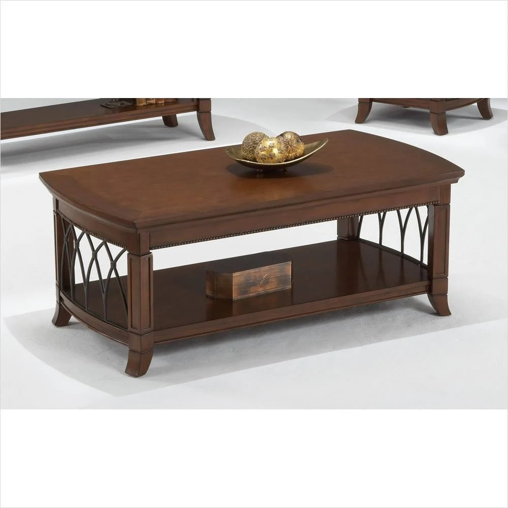 Cherry Metal Cocktail Table K857