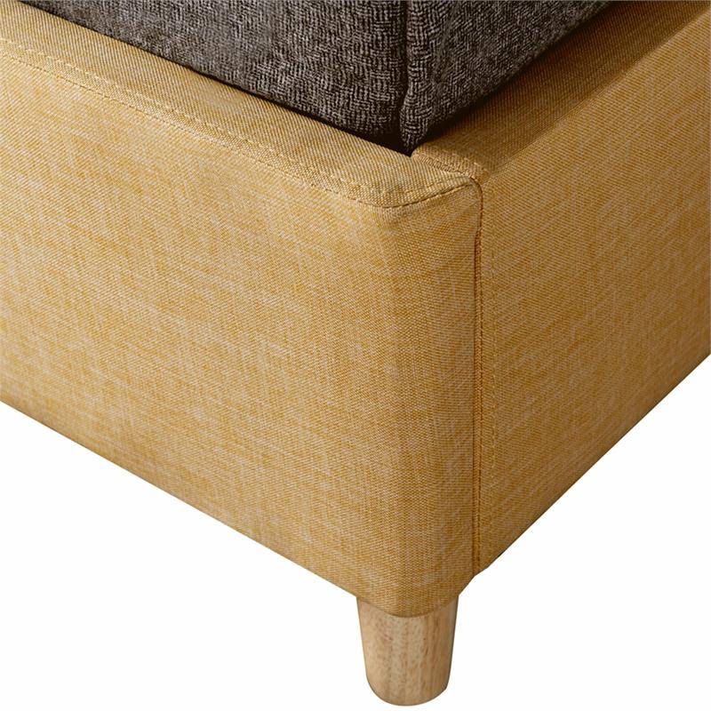 Yellow Wood Full Foundation Bed E968