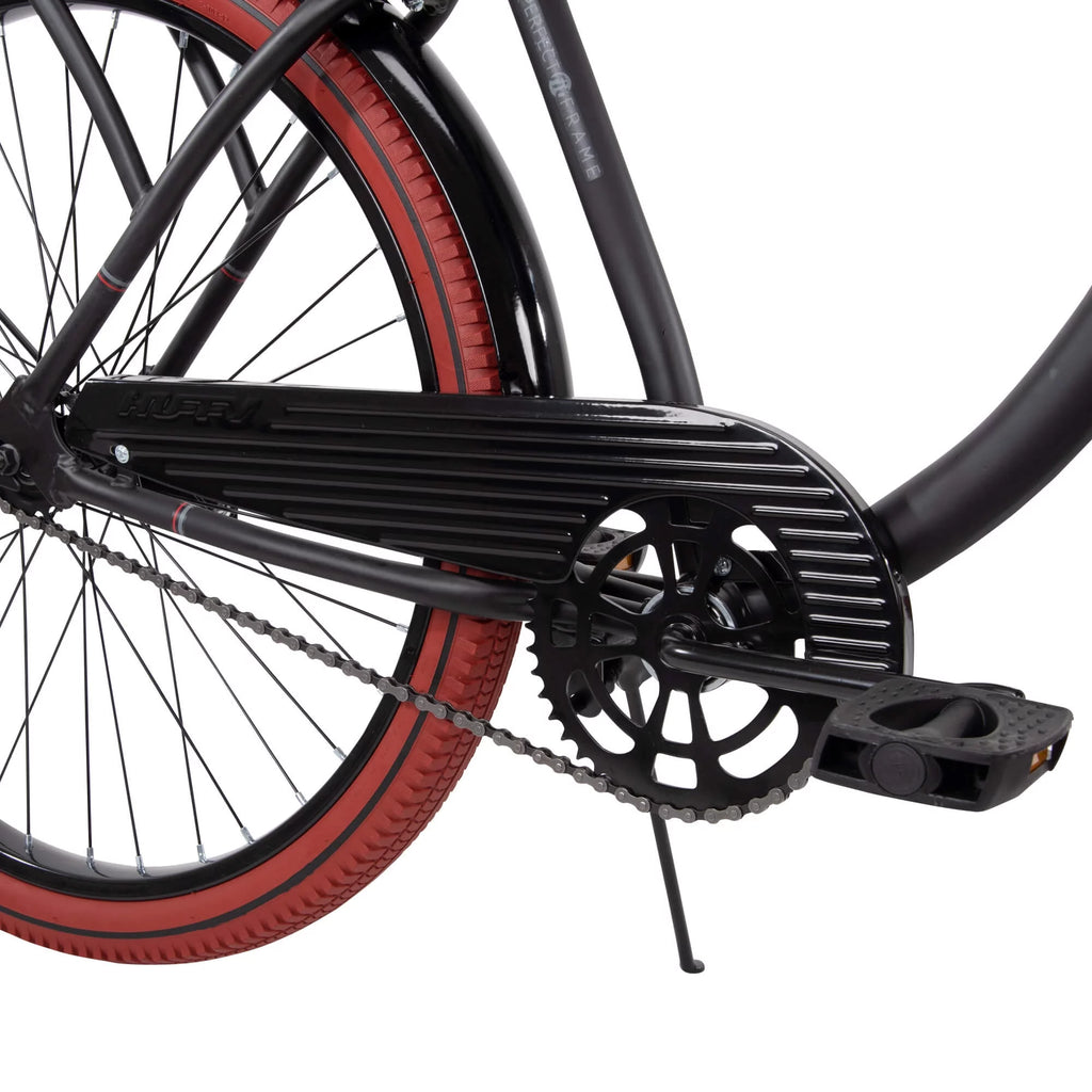26 Inch Matte Black Cruiser Bike S359169