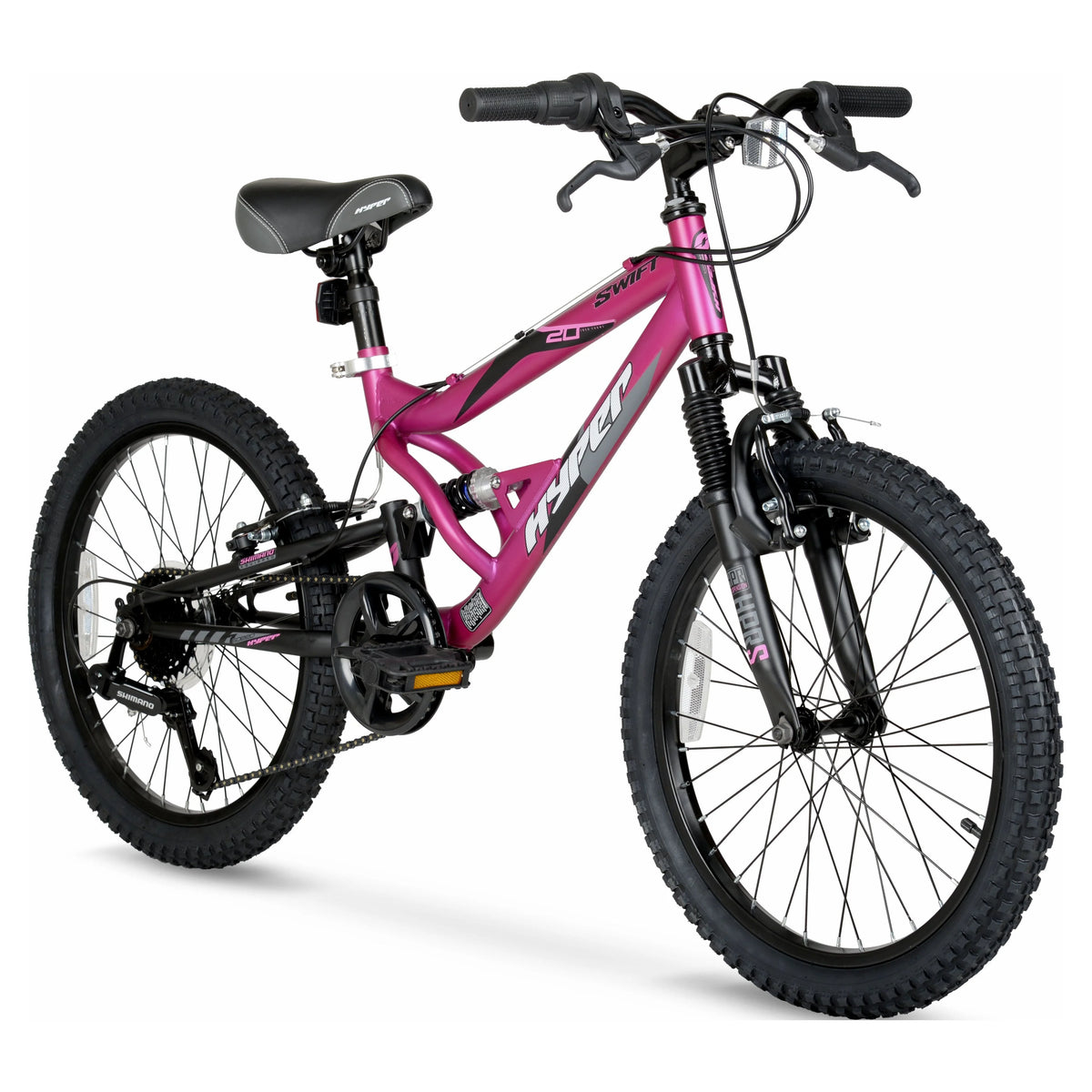 20 Girl's Mountain Bike for Kids, Magenta B8108