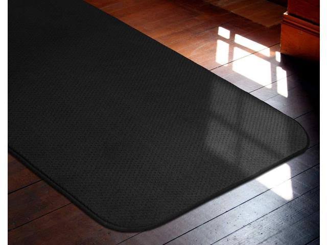 Black Skid-Resistant Carpet Runner W75673