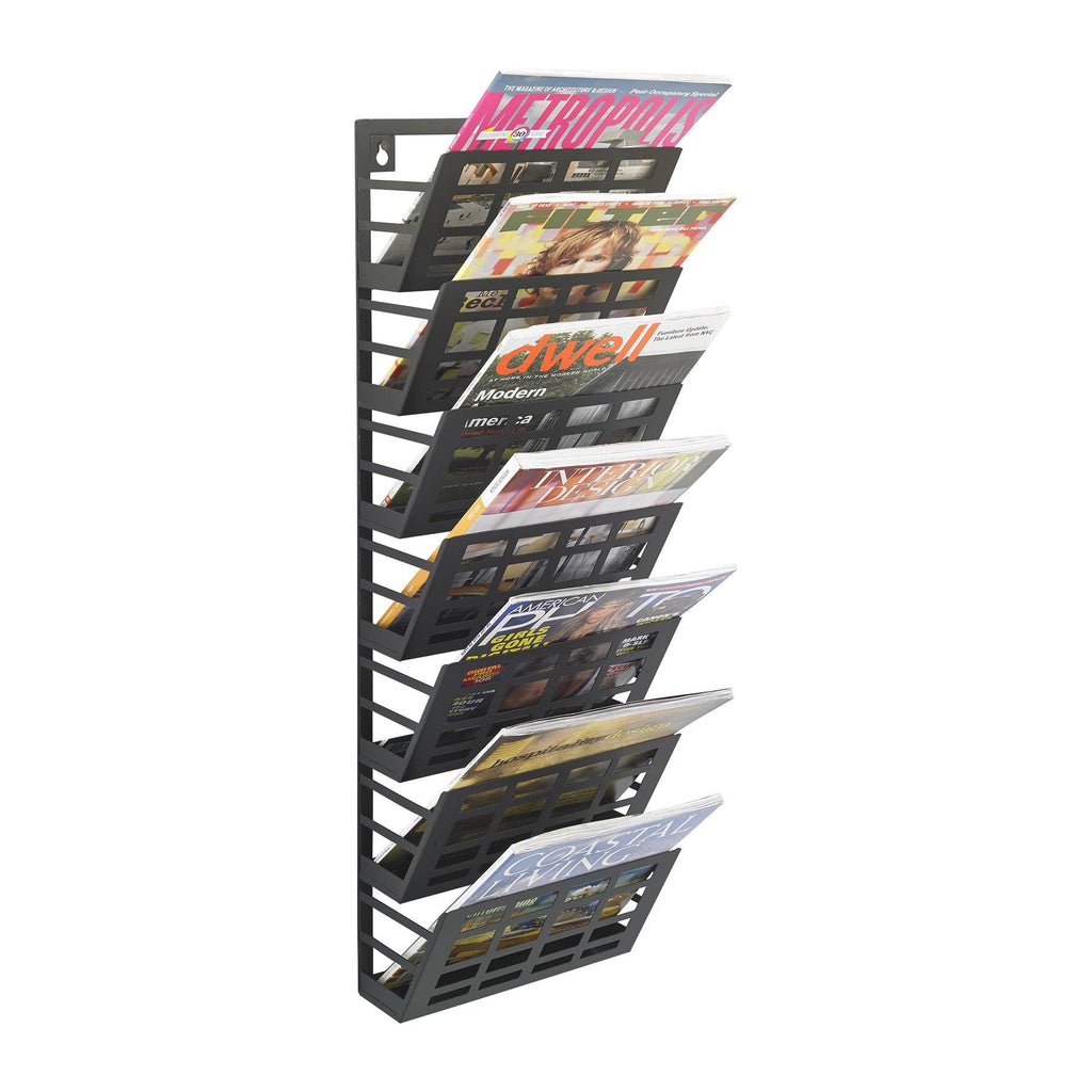 7 Pocket Grid Magazine Rack D837038