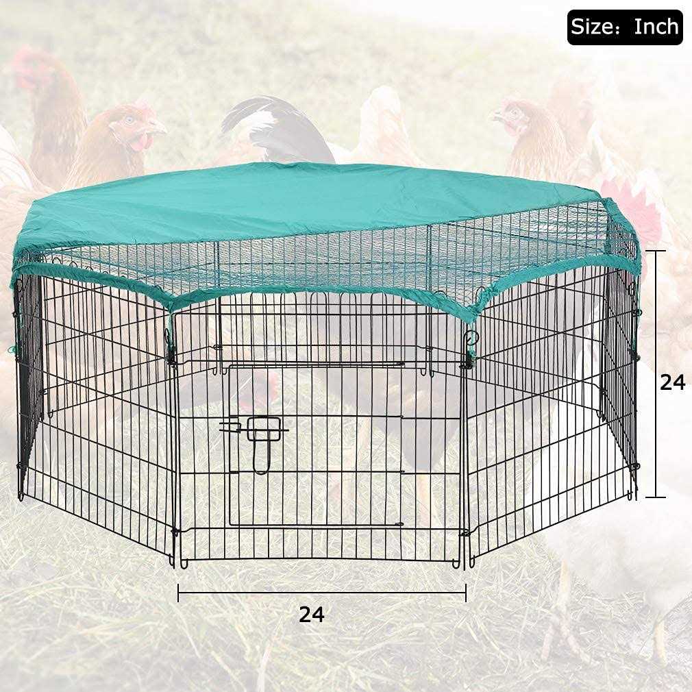 Large Metal Chicken Coop with Cover K17528