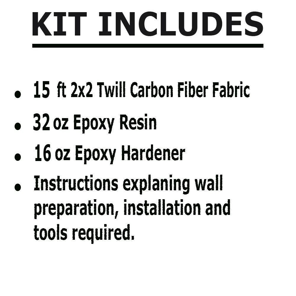15 ft Carbon Fiber Basement Wall Crack Repair Kit C4545