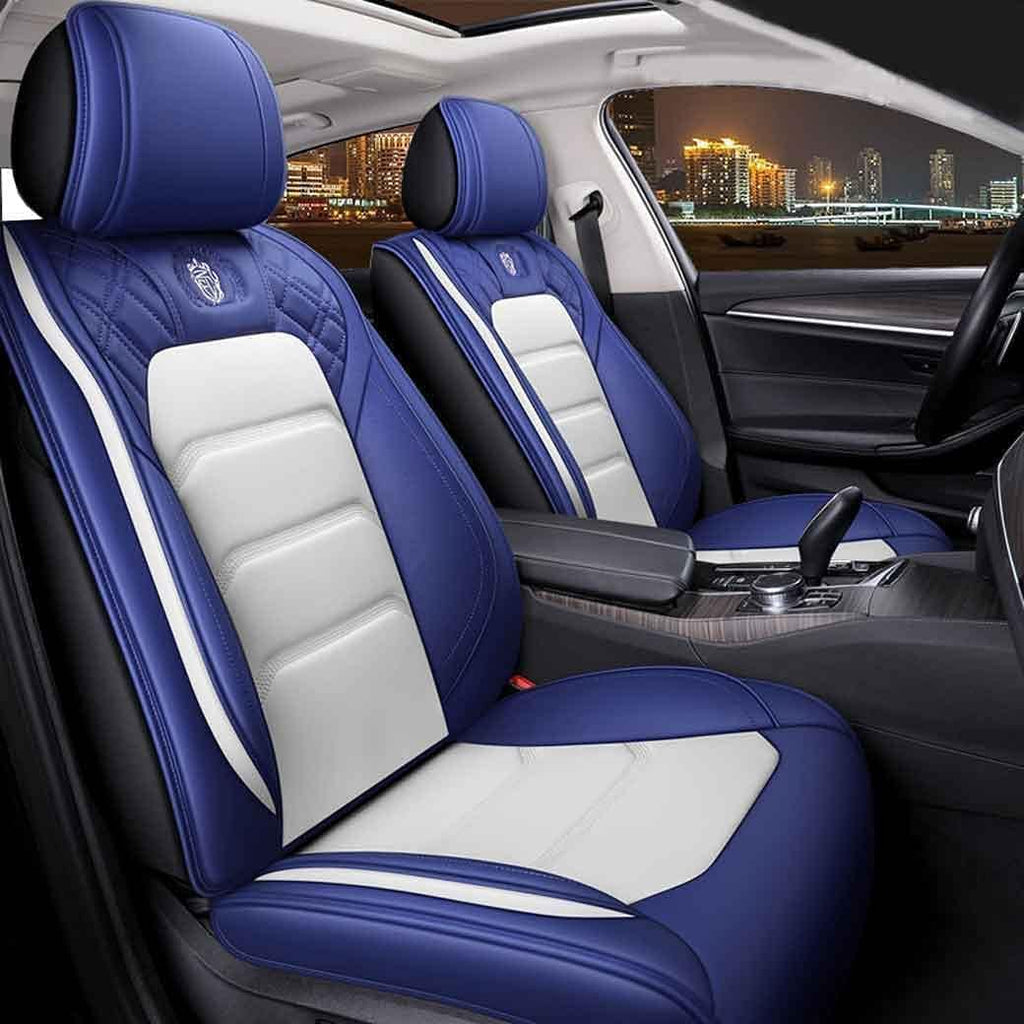Leather Car Seat Covers 5 Seats Full Set D348351