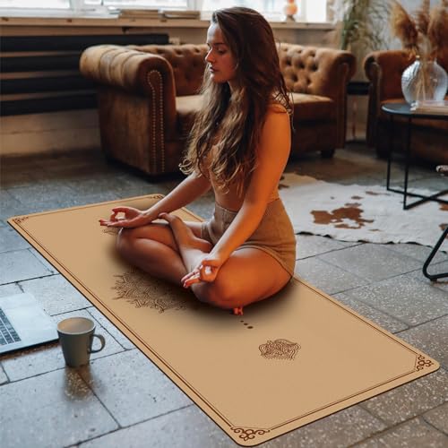 Cork Yoga Mat Non Slip Thick 72" x 24" x 5mm Z221724