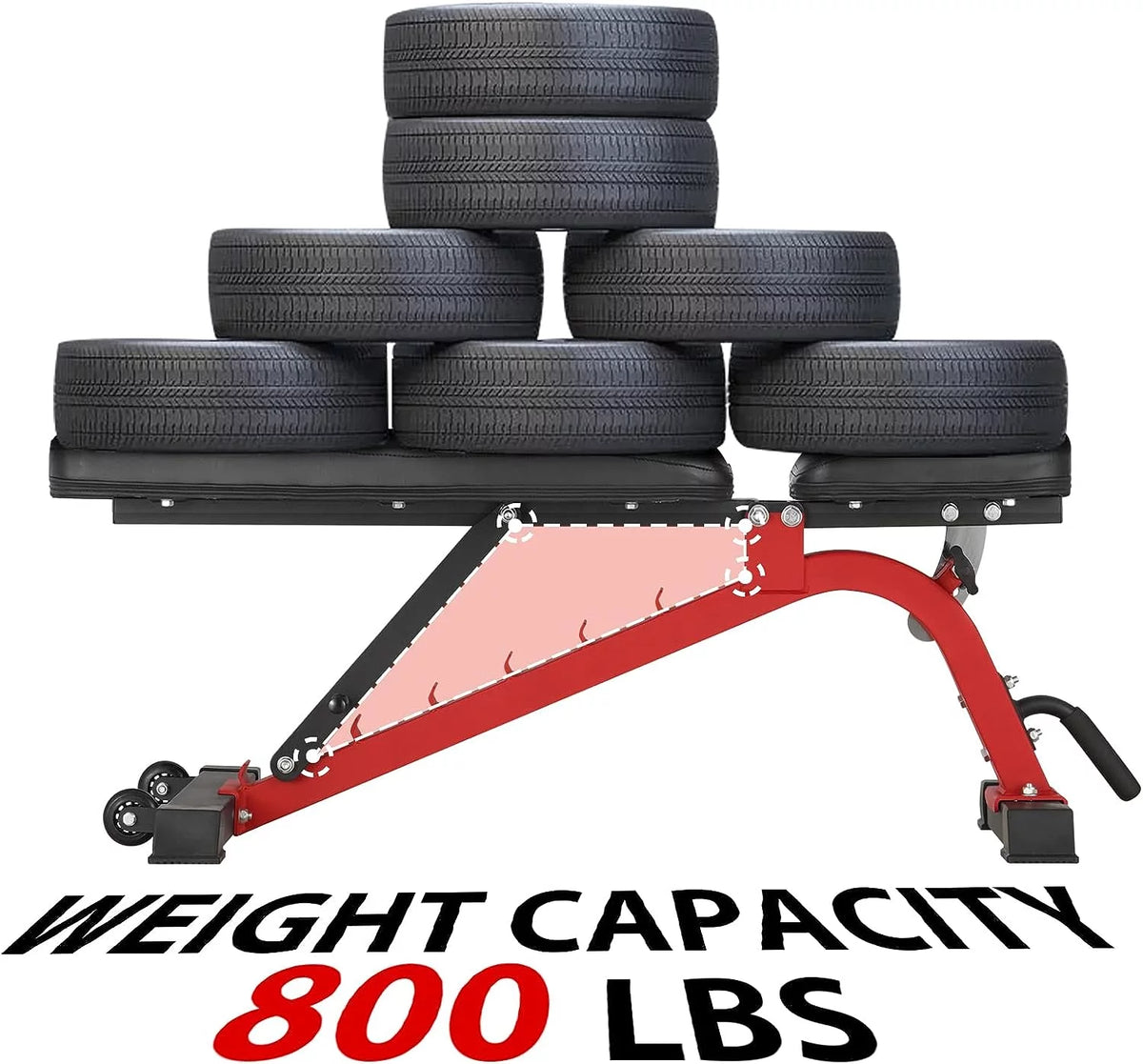 2000lbs Squat Rack with Weight Bench Combo F573506