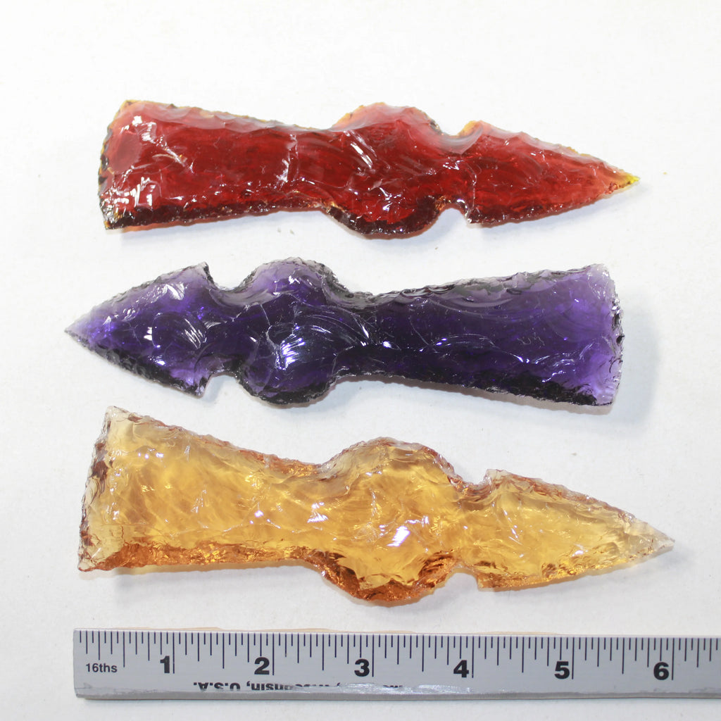 Glass Ornamental Tomahawk Heads Z8357