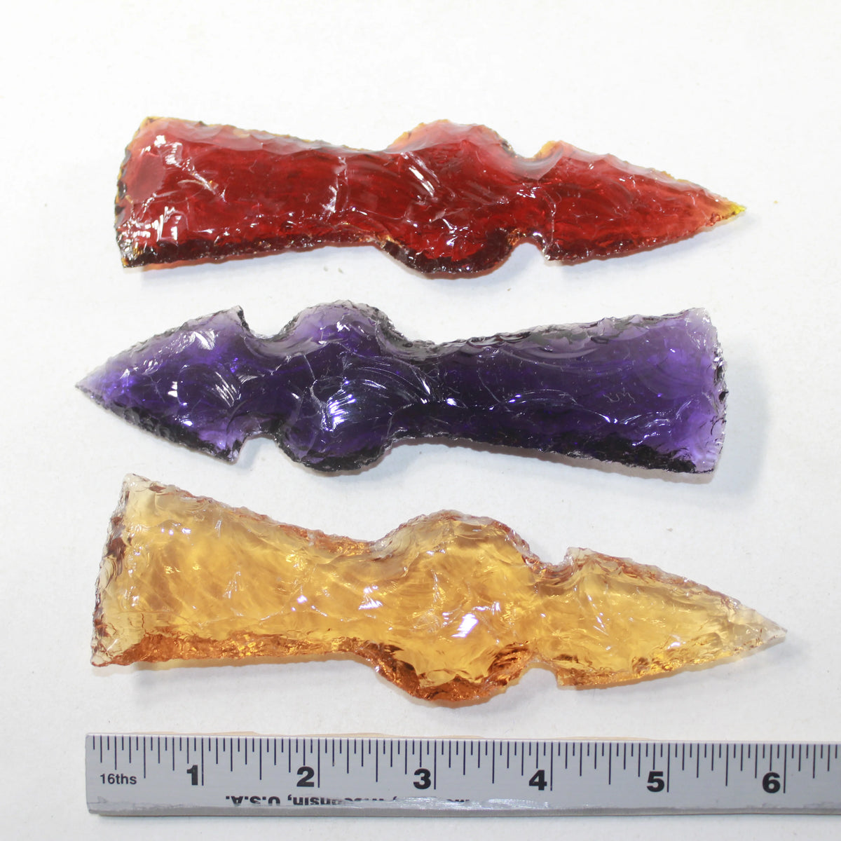 Glass Ornamental Tomahawk Heads Z8357