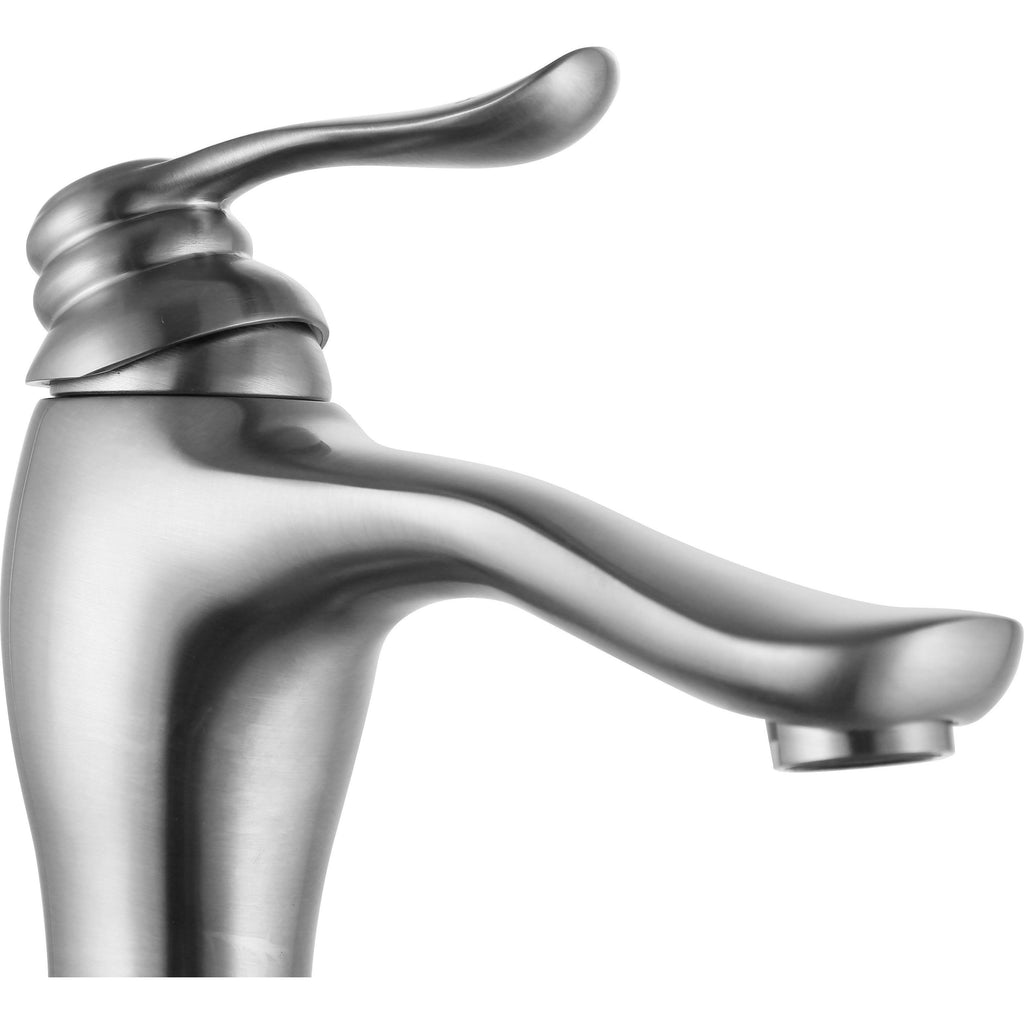 Brushed Nickel Single Hole Single Handle Bathroom Faucet B582288