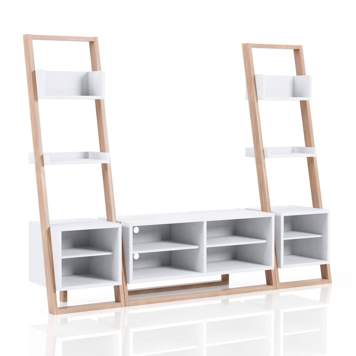 3PC Beige Entertainment Center N328111